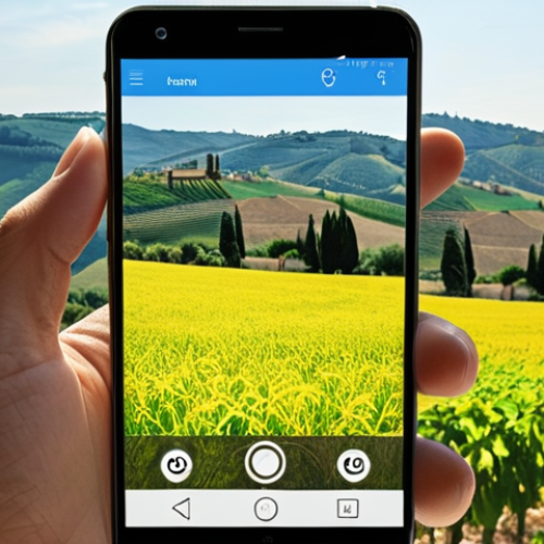 Home 11 **Image:** A sleek, modern smartphone displaying an AI-powered application performing real-time image recognition, with an overlay showcasing reduced energy consumption and enhanced privacy on the edge. The backdrop should subtly feature the Italian countryside.